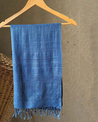 Eri Stole Indigo Blue