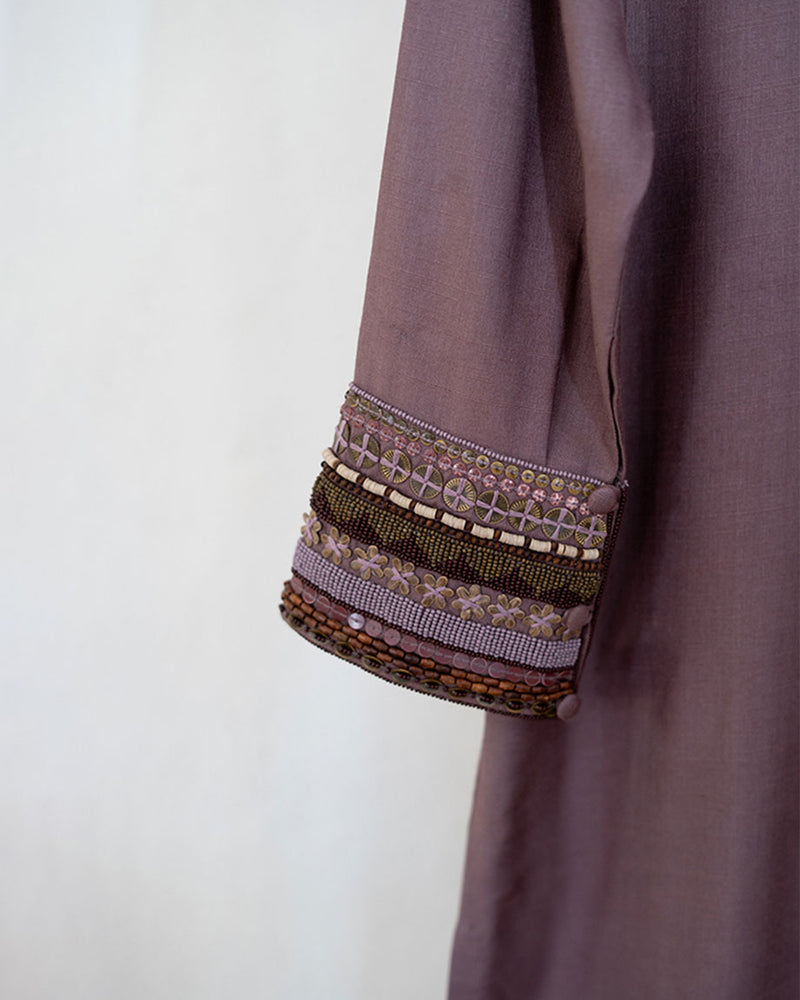 Womens Embroidered Cuff Co-Ord Set 3 4