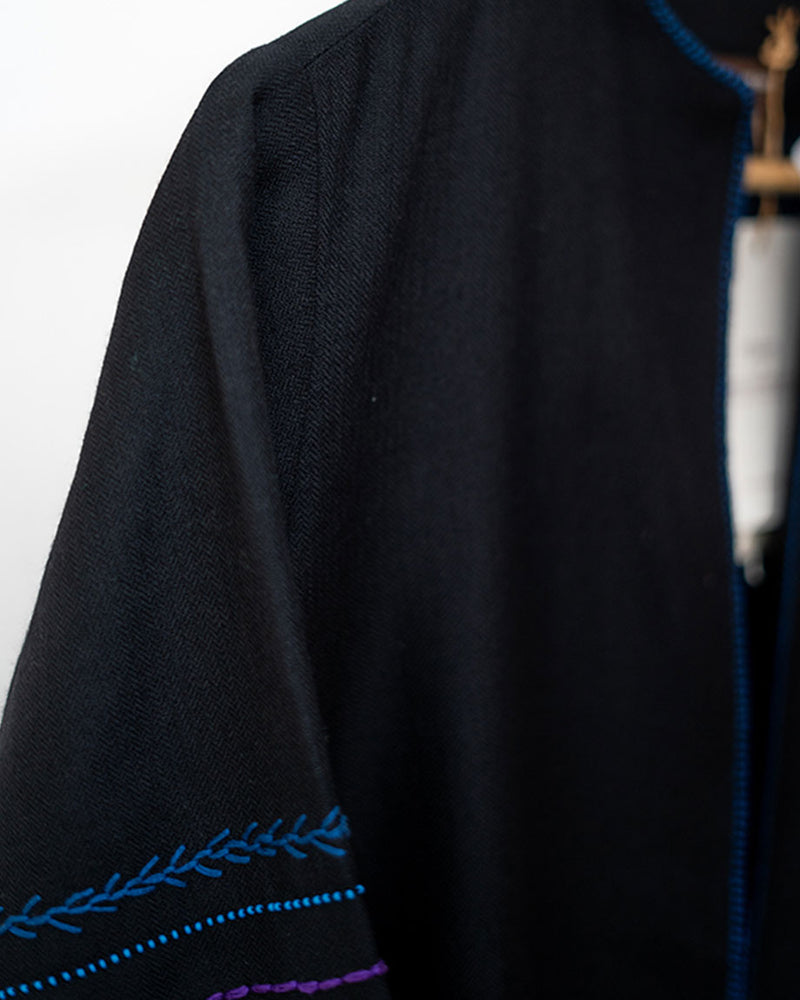 Womens Embroidered Woolen Jacket 1 3