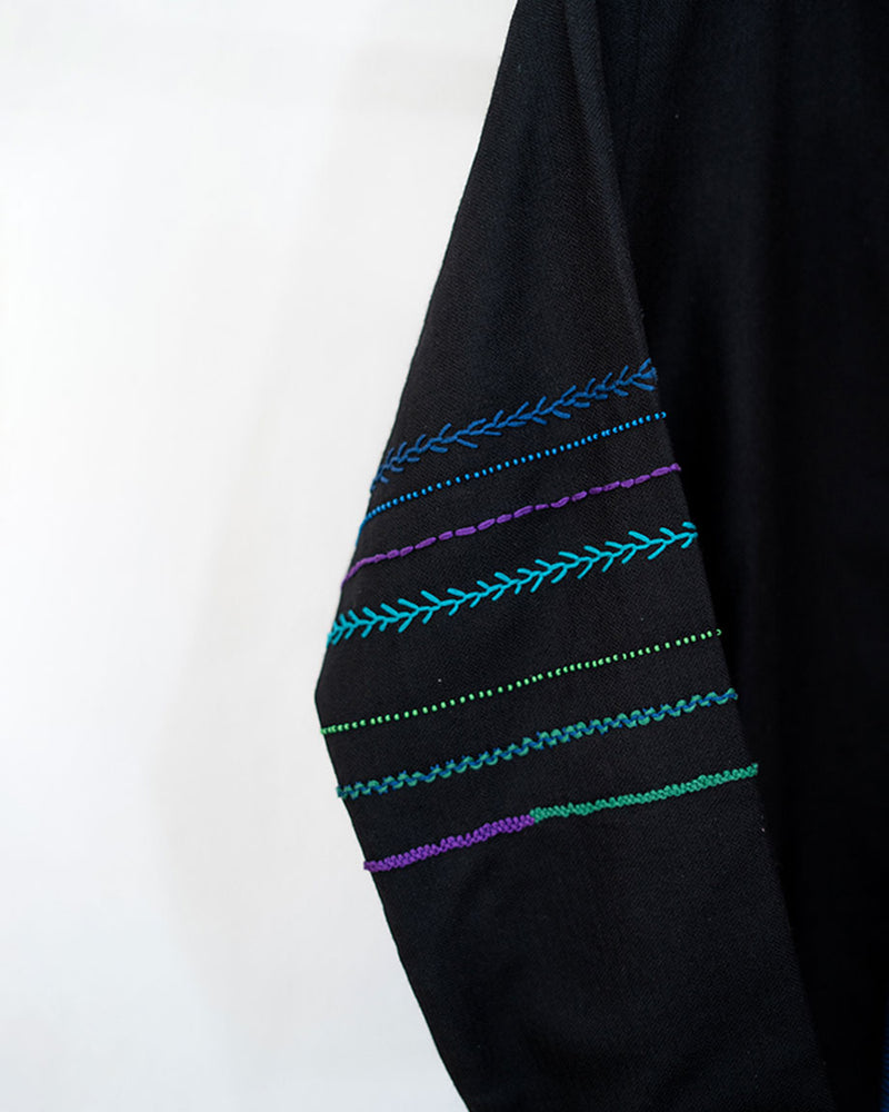Womens Embroidered Woolen Jacket 1 4