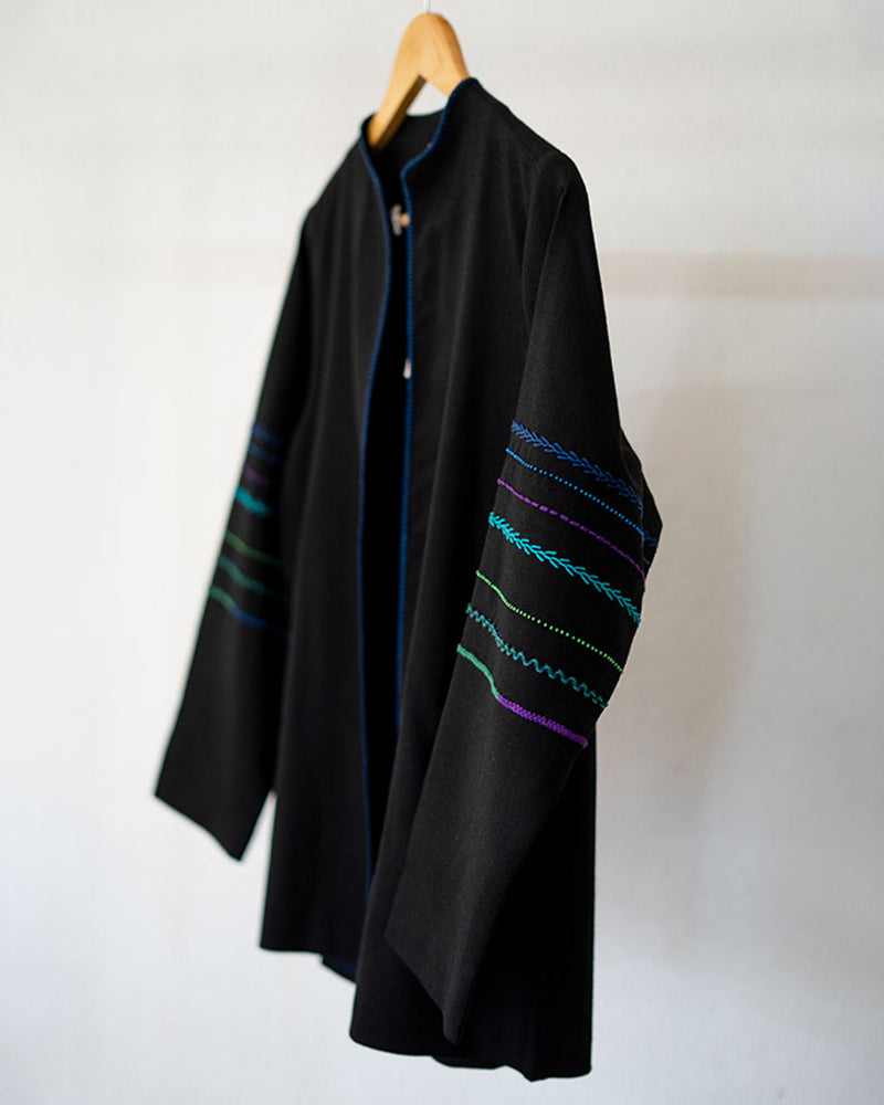 Womens Embroidered Woolen Jacket 1 5