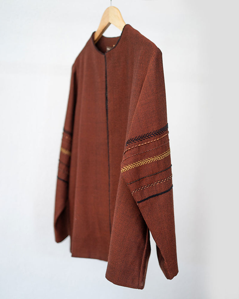 Womens Embroidered Woolen Jacket 2 5