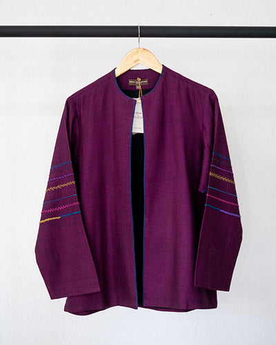Womens Embroidered Woolen Jacket 4